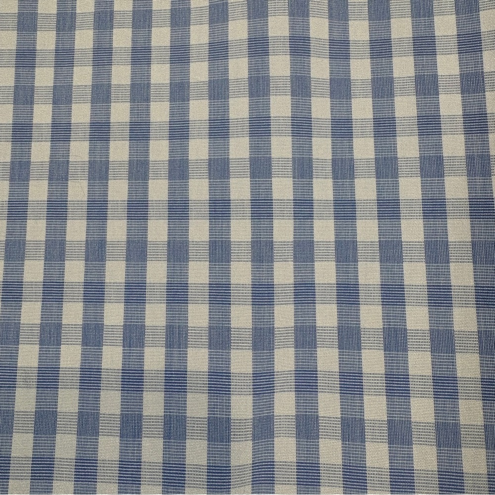 L.L.Bean Blue Plaid Button Front Short Sleeve Shirt - Picture 5 of 10